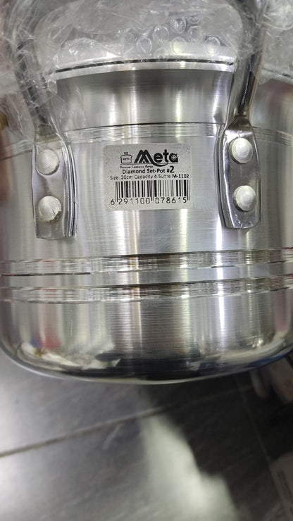 Heavy Aluminium Casserole Pot with Lid