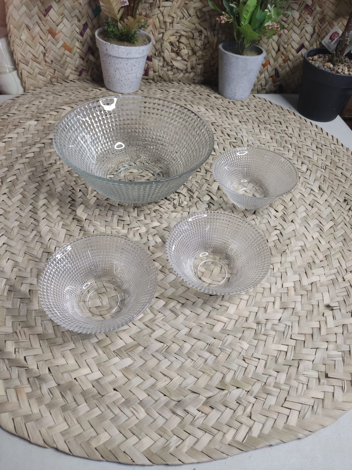 7pcs set Glass Serving Dessert Bowls styl2