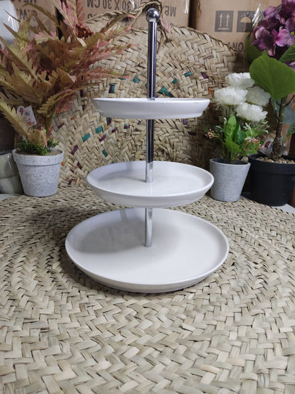 3 Tier Serving Porcelain Tray