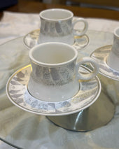 Luxury Coffee Cup Set – 6 Cups & 6 Plates - styl2