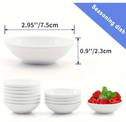 2pcs Set White Bowl without edge