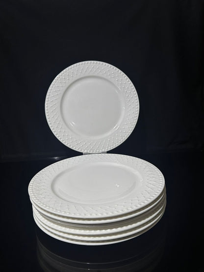 Luxury Decorated White flat plate porcelain styl9