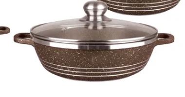 Eco-friendly Nonstick granite Low casserole 28 cm