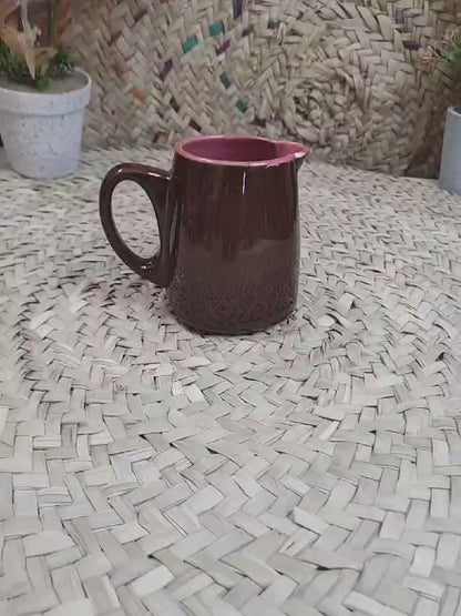 600ml Brown Porcelain Mug Jug